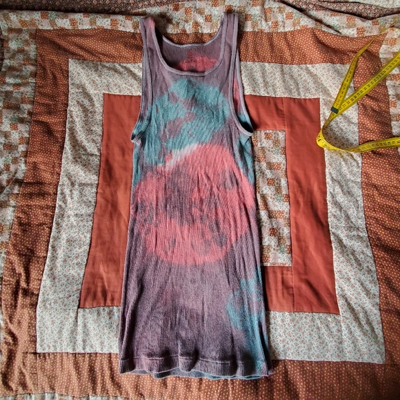 Custom Tye Dyed Hanes A-shirt. Size Large (see photo measurements) One Off - Picture 2 of 4